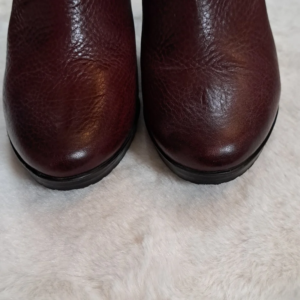 Clarks Indigo burgundy ankle leather boots - Picture 8 of 9